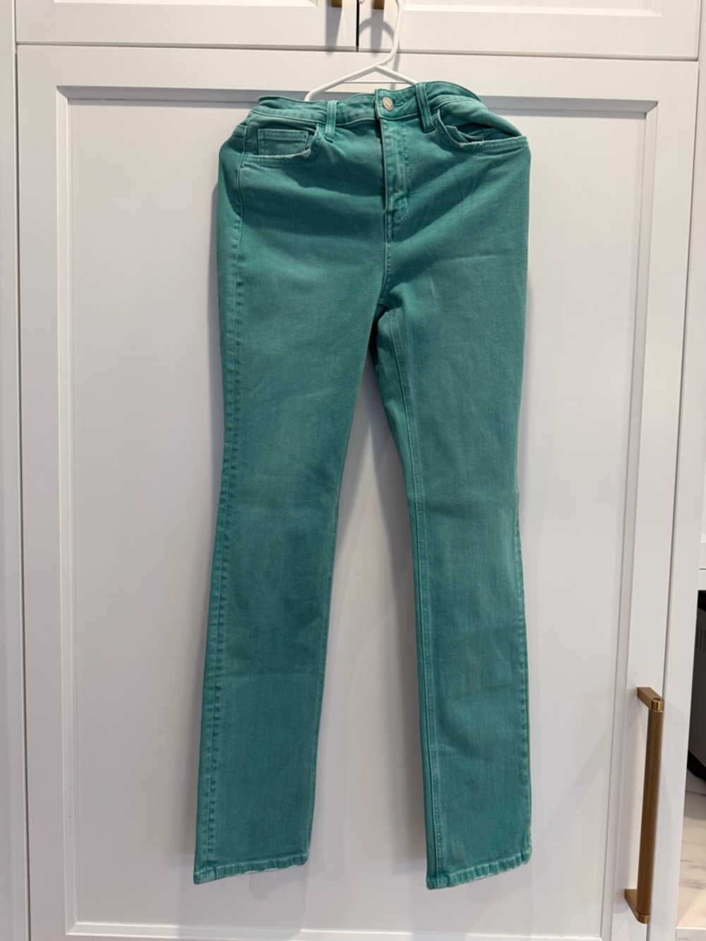 Flying Monkey Teal Straight Leg Jeans